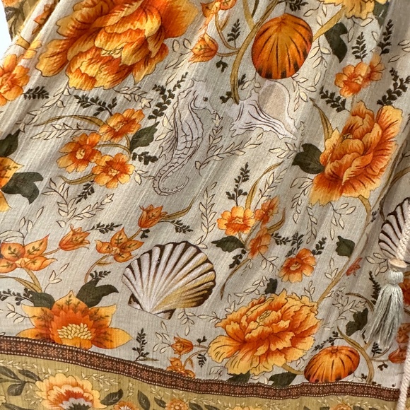 Spell & The Gypsy mermaid pumpkin fall Thanksgiving dress size L - Picture 4 of 15